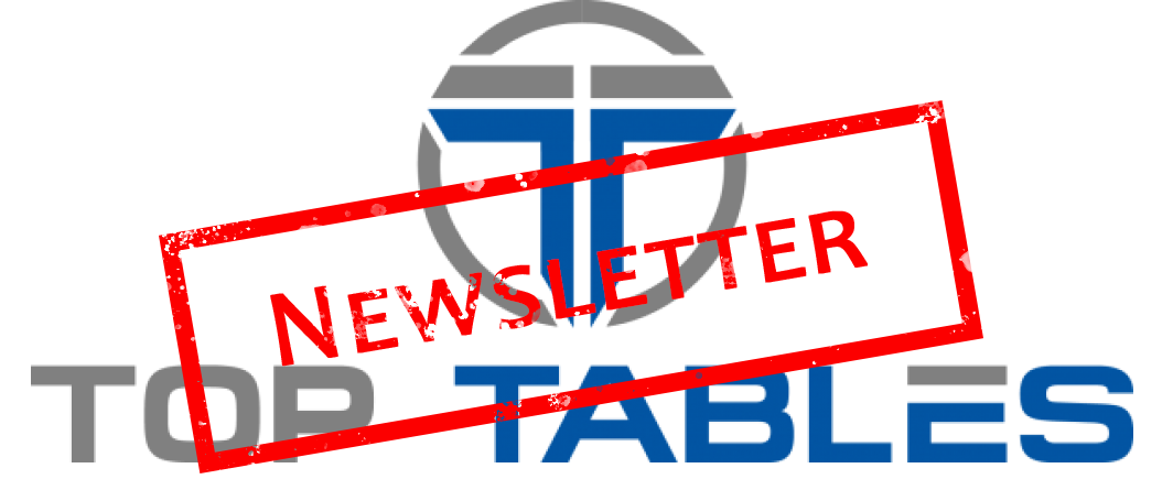 Read more about the article Top Tables Newsletter – Turnier & Event Special – UPDATE!